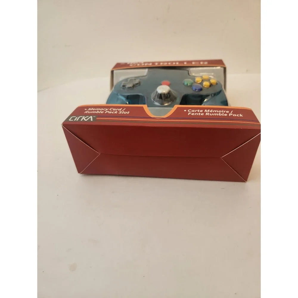 New Cirka Nintendo N64 Replacement Controller - Clear Teal Turquoise Ice Blue